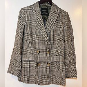 Massimo Dutti 100% Linen jacket blazer
